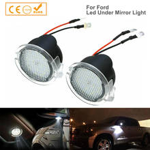 2x Car Mirror Welcome Lights Lamp high bright led puddle lights For Ford F-150 Fusion S-Max Flex EDGE Explorer Taurus Mondeo 2024 - buy cheap