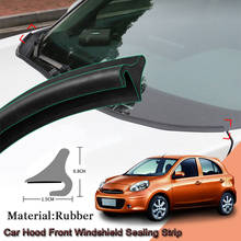 DIY Автомобильная уплотнительная полоса, ветряной спойлер, Защита краев, уплотнительная полоса, наклейки, автомобильные аксессуары для Nissan Micra 2009-2020 2024 - купить недорого