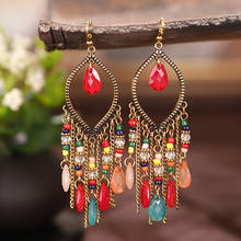 Fashon Women's Earrings Boho Ethinic Jewelry Dangle Drop Earrings Hanging for Women Vintage Bohemian Style Jewelry Accessories 2024 - buy cheap