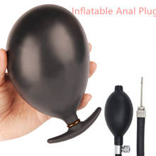 Dilatador anal inflável para bunda anal, brinquedo sexual com dildo grande de silicone para homens e mulheres 2024 - compre barato