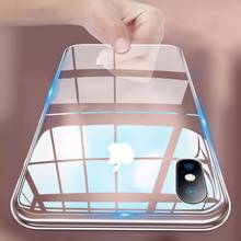 Жесткий ПК прозрачный чехол для iPhone XR XS 11 Pro Max чехол X 6 6S 7 8 Plus ультра тонкий прозрачный пластиковый защитный чехол 2024 - купить недорого