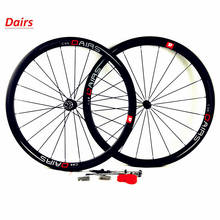 DAIRS 700c road bicycle wheels 38x23mm clinche carbon road wheels powerway R13 UD matte bike road wheelset pillar 1420 spokes 2024 - buy cheap