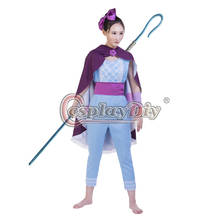 Fantasia cosplaydiy bo peep adulto mulheres meninas traje de fantasia manto l320 2024 - compre barato