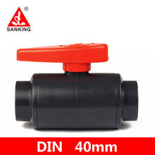 Sanking UPVC 40mm Ball Valve Aquarium Adapter PVC Water Connector For Garden Irrigation System DIY 2024 - buy cheap