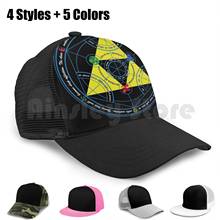 Boné de beisebol transmutação do tempo, ajustável, snapback, chapéus, hip hop, lenda, totalmente em metal, alquimiogue, triforce 2024 - compre barato