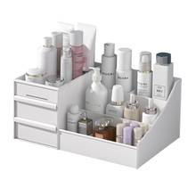 New Drawer Type Cosmetics Storage Box Cosmetics Desktop Finishing Household Big Capacity Dresser Skin Care Makeup Organizer 2024 - buy cheap