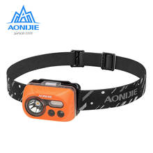 Lanterna de cabeça sensível à prova d'água aonijie e4031, com sensor, para corrida, pesca, acampamento, caminhadas e ciclismo 2024 - compre barato