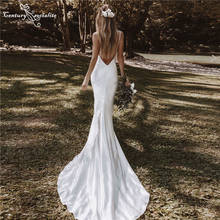 Sexy Boho Wedding Dresses Mermaid Bridal Dress 2021 Spaghetti Straps Backless Simple Beach Bride Gowns Bohemian Vestido De Noiva 2024 - buy cheap