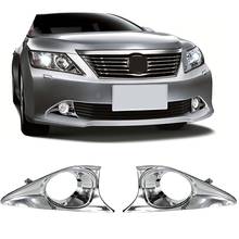 Car Hoping Front Bumper Fog Light Cover for TOYOTA CAMRY 2012 2013 2014 ABS Chrome Fog Lamp Hood 2024 - buy cheap