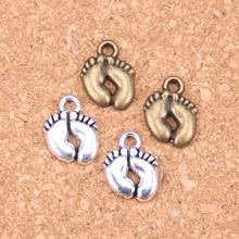 162pcs Charms feet foot 13x10mm Antique Pendants,Vintage Tibetan Silver Jewelry,DIY for bracelet necklace 2024 - buy cheap