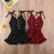 Summer Baby Girl Princess Dresses Halter Top Kid Baby Girl Polka Dot Summer Romper Jumpsuit Playsuit Clothes 2024 - buy cheap