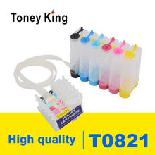 Toney King T0821 CISS Ink Supply System For Epson Stylus Photo T50 R290 R295 R390 RX590 RX610 RX615 RX690 1410 TX650 Printer 2024 - buy cheap