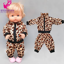 42cm doll clothes leopard print set Fit 40cm Doll Nenuco Ropa y su Hermanita jacket  pants 2024 - buy cheap