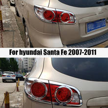 Car Detector Cover Trim Back Tail Rear Light Lamp Frame 4pcs For Hyundai Santafe Santa Fe 2006 2007 2008 2009 2010 2011 2012 2024 - buy cheap