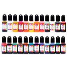 24 pcs/set Epoxy Pigment Liquid Colorant Dye Ink Diffusion Resin Jewelry DIY Making Crafts Accessories 24 Colors 2024 - buy cheap