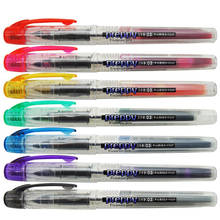 Primeiro caneta tinteiro para seus filhos! Caneta tinteiro de platina colorida, caneta para escola e escritório com conversor de tinta 2024 - compre barato