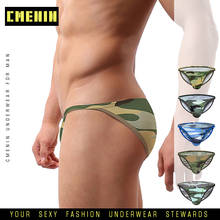Brand Men Underwear Mesh Qucik-Dry Sexy Men Briefs Breathable Mens Slip Cueca Male Panties Underpants Briefs Camouflage Cotton 2024 - buy cheap