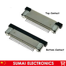 Amostra, conector fpc ffc de 22 pinos, soquete de cabo flexível de 0.5mm para interface de tela lcd. rohs, 22 p 2024 - compre barato