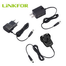 LiNKFOR US/EU/UK Стандартный AC Мощность адаптер 5В 1A трансформаторы стены Зарядное устройство DC кабель 1,2 м с 5,5 мм разъем для DAC IP CCTV камера usb-хаб 2024 - купить недорого