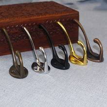 10pcs/set Door Hanger Hooks Vintage Cabinet Coat Hats Bag Hook Keychain Zinc Alloy Hook Golden Bathroom Wall Hooks 2024 - купить недорого