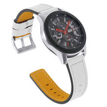 Ремешок из воловьей кожи для Samsung Galaxy Watch Active Gear Sport S2 S3 42/46 мм, 22 мм, 20 мм 2024 - купить недорого