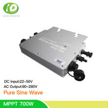 MPPT 700W Micro Solar Inverter DC 30V 36V to 110V 230V AC On Grid Tie Inversor Pure Sine Wave For 60 72 cells Solar Panel 2024 - buy cheap
