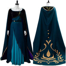 Snow Queen 2 Anna Cosplay Costume Adult Anna Coronation Dress Halloween Carnival Costumes Women Girls 2024 - buy cheap