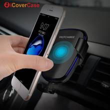 Cargador inalámbrico de coche con receptor QI, soporte de ventilación para Apple iPhone 7, 6, 6s Plus, 5 SE, 5S, 5C, carga rápida 2024 - compra barato