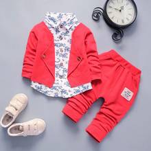 2021 New Baby Long sleeve Top+ Pant 2PCS Set for wedding Kids Birthday Clothes Boy gentleman suit Children clothing 2024 - buy cheap