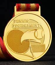 Tennis Match Medal School Sports Group Competition Gold, Silver And Bronze Metal Medals Listed 2021 2024 - buy cheap