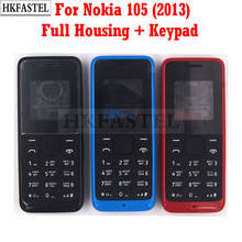 HKFASTEL High Quality Housing New For Nokia 105 2013 year Full Complete Mobile Phone Cover Case + English / Russian Keypad 2024 - buy cheap
