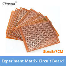 Placa de circuito Universal de 5x7CM, prototipo de papel PCB para bricolaje, buena calidad, Turmera, nuevo, 10 Uds. 2024 - compra barato