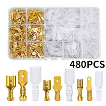 480PCS 2.8/4.8/6.3mm Insulated Crimp Terminals Seal Electrical Wire Connectors Spade Terminal Connector Assortment Kit 2024 - buy cheap