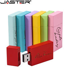 JASTER free custom logo wooden Personal LOGO pendrive 4GB  pen drive 16GB 32GB usb flash drive 2.0  Memory stick wedding Gift 2024 - buy cheap