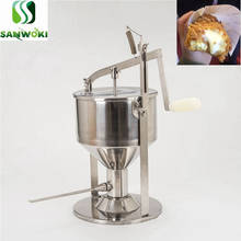Máquina de enchimento de creme de bolo puff em aço inoxidável, máquina de enchimento de churro, 4l, 5l, 6l, máquina de enchimento de chocolate 2024 - compre barato