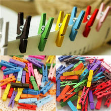 30mm 50 Pcs/lot Mini Wooden Craft Pegs Paper Photo Hanging Spring Clips Clothespins For Message Cards Party Wedding Decor 2024 - buy cheap