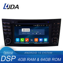 LJDA Android 10 Car DVD Player For Mercedes Benz E-Class W211 E200 E220 E300 E350 Wifi GPS Stereo 2 Din Radio Multimedia 4G+64G 2024 - buy cheap