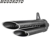 Silenciador de tubo de escape Universal para motocicleta, tubos de doble orificio, 51mm, para Ninja250, CBR250, KAWASAKI, HONDA, YAMAHA, YZF, R1, R3, R6 2024 - compra barato