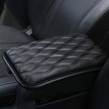 Center Console Arm Rest Protection Cushion Car Armrest Mat Auto Armrests Storage Box Cover Pad Leather Dropshipping Hot Sale New 2024 - buy cheap