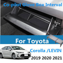 Co-pilot Glove Box Interval For Toyota Corolla 2019 2020 2021 Toyota LEVIN Car Glove Storage Cosmetic Box Partition Accessories 2024 - buy cheap