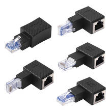 RJ45 male-to-female converter adapter for Cat5 Cat6 LAN network connector is suitable for any Ethernet patch cord extension 2024 - buy cheap