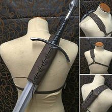 Cinto de espada medieval, bainha da cintura, sapo, suporte adulto para homens larp warrior, armadura, fantasia de rapier, coldre de pulseira de couro 2024 - compre barato