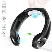 Ar condicionado elétrico 2 em 1, portátil, micro usb, refrigeração pessoal, suspensão no pescoço, ventilador para verão, ar livre, viagem 2024 - compre barato