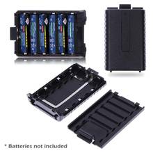 6x aaa caixa de bateria estendida para baofeng UV-5R 5ra 5rb 5rc 5rd 5re caixa de bateria pode conter 6 pilhas aaa (não incluídas) 2024 - compre barato