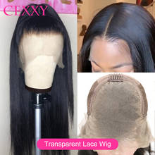 Lace Frontal Human Hair Wigs 150% Density Peruvian Straight Remy Hair Wigs For Black Women 13*4 Glueless HD Transparent Lace Wig 2024 - buy cheap