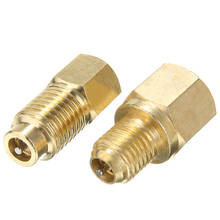 1 par r134 para r12/r12 para r134a rápida acoplador conector adaptadores de bronze para substituição do adaptador de refrigeração automático fjc inc 2024 - compre barato