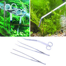 3in1 aquário aquático plantas vivas longa alça pinça scissor guarnição kit de ferramentas conjunto 2024 - compre barato