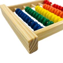 Мини Деревянный Abacus Математика обучающая игрушка цифры Счетный расчет бусины Монтессори обучающая игрушка Y4UD 2024 - купить недорого