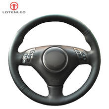 LQTENLEO, черная натуральная кожа, сделай сам, сшитая вручную чехол рулевого колеса автомобиля для Honda Accord 7 2002-2007 Acura TSX 2002-2007 2024 - купить недорого
