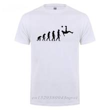 Soccering Evolution Of Footballer Shot T Shirt Funny Birthday Gift For Men Faddish Vaporwave Cotton Round Neck Sports T-Shirt 2024 - buy cheap